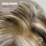 JBEXTENSION 12 Inches Bob Cut Mix Color With Blonde Brown Highlight Free Part Pre-Cut Frontlace Wig DOLPHIN CAPPUCCINO