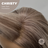 JBEXTENSION 22 Inches Mix Blonde Wave Fiber X, Tangle Less Pre-Cut Free Part Frontlace Glueless Wig CHRISTY【FIBER X】