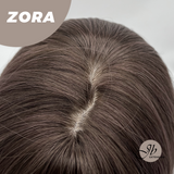 JBEXTENSION 22 Inches Purple with Dark Root Curly Wig with Bangs ZORA