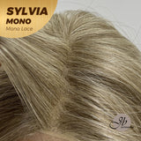 JBEXTENSION SYLVIA MONO Partial Monofilament Wig 20 Inches Dirty Blonde Curly Partial Mono Lace Glueless Wig SYLVIA MONO