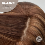 JBEXTENSION PELUCA MUJER 22 PULGADAS COLOR MARRÓN CLARO CON FLECOS CLAIRE