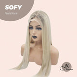 JBEXTENSION 30 Inches Long Light Blonde Straight Frontlace Wig SOFY