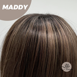 JBEXTENSION 18 Inches Ash Brown Women Fashion Full Machine Wig MADDY【PERMATEASE】