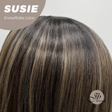 JBEXTENSION Peluca marrón recta de 22 pulgadas con flequillo ELENA B BROWN