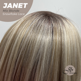 [PRE-ORDER] JBEXTENSION 19 Inches Mix Blonde Pre-Cut Arc Snowflake Lace Frontlace Glueless Wig JANET MIX BLONDE【BENDY EAR TABS】