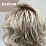 JBEXTENSION 15 Inches Blonde Curly Women Fashion Full Machine Wig KAYLYN【PLUS PERMATEASE】【BENDY EAR TABS】