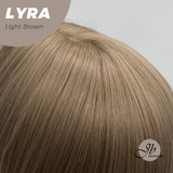 JBEXTENSION 18 Inches Light Brown Wig with Bangs LYRA LIGHT BROWN