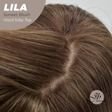 JBEXTENSION 20 Inches Scalpiana Sunset Blush Wolf Cut 3.5X4 Hard Silky Top Natural Scalp Effect Wig With Bangs LILA SUNSET BLUSH