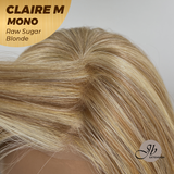 [PRE-ORDER] HOT OF SEASON - CLAIRE MONO RAW SUGAR BLONDE Partial Monofilament Wig 22 Inches Raw Sugar Blonde Partial Mono Lace Glueless Wig Claire Mono Raw Sugar Blonde