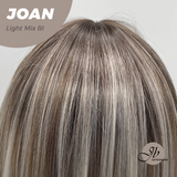 JBEXTENSION 10 Inches Bob Cut Light Mix Blonde Wig with Bangs JOAN LIGHT MIX BLONDE