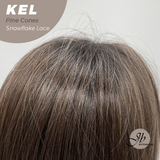 JBEXTENSION 22 Inches Pine Cones Pre-Cut Snowflake Lace Frontlace Glueless Wig KEL PINE CONES【PERMATEASE】【BENDY EAR TABS】