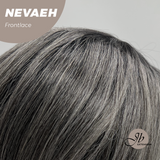 JBEXTENSION 20 Inches Black Curly Pre-Cut Frontlace Glueless Black Sapphire Wig NEVAEH