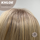JBEXTENSION 12 Inches Bob Cut Panna Cotta Pre-Cut Snowflake Lace Frontlace Glueless Wig KHLOE PANNA COTTA【PERMATEASE】