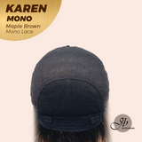[PRE-ORDER] JBEXTENSION KAREN MONO Full Monofilament Handmade Full Lace Full Hand Tied Wig 20 Inches Maple Brown Mono Lace Handmade Futura Fiber Wig with Anti-slip Silicone Strips Glueless Wig KAREN MONO - MAPLE BROWN【BENDY EAR TABS】