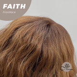 JBEXTENSION 14 Inches Wave Copper Pre-Cut Side Part Frontlace Glueless Black Sapphire Wig FAITH