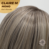[PRE-ORDER] JBEXTENSION CLAIRE MONO Partial Monofilament Wig 22 Inches Bali Blonde Curly Partial Mono Lace Glueless Wig CLAIRE MONO BALI BLONDE【BENDY EAR TABS】