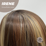 JBEXTENSION Peluca marrón recta de 22 pulgadas con flequillo ELENA B BROWN