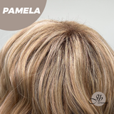JBEXTENSION 14 Inches Ash Strawberry Blonde Women Fashion Full Machine Wig PAMELA【PERMATEASE】