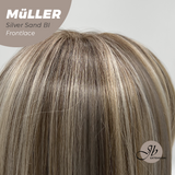 JBEXTENSION Peluca de encaje frontal para mujer de longitud media marrón de 22 pulgadas ROBY 150% de densidad