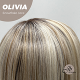 [PRE-ORDER] JBEXTENSION 17 Inches Mix Blonde Pre-Cut Side Part Snowflake Lace Frontlace Glueless Wig OLIVIA SNOWFLAKE【BENDY EAR TABS】