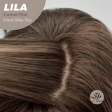[PRE-ORDER] JBEXTENSION 20 Inches Scalpiana Camel Pink Wolf Cut 3.5X4 Hard Silky Top Natural Scalp Effect Wig With Bangs LILA CAMEL PINK