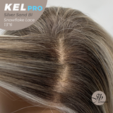 [PRE-ORDER] JBEXTENSION 22 Inches Silver Sand Blonde Pre-Cut 13X6 Free Part Snowflake Lace Frontlace Glueless Wig KEL PRO - SILVER SAND BLONDE【BENDY EAR TABS】