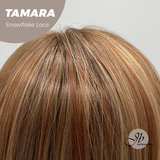 JBEXTENSION 10 Inches Sunset Blush Pre-Cut Side Part Snowflake Lace Frontlace Glueless Wig TAMARA【BENDY EAR TABS】