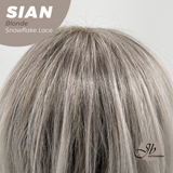 JBEXTENSION 16 Inches Blonde Wave Top Snowflake Lace Glueless Wig SIAN BLONDE【PERMATEASE】【BENDY EAR TABS】