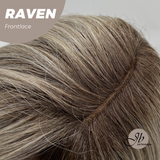 JBEXTENSION 12 Inches Ash Grey Pre-Cut Side Part Frontlace Glueless Black Sapphire Wig RAVEN- BLACK SAPPHIRE【BENDY EAR TABS】