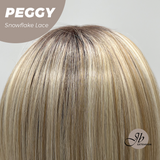JBEXTENSION 19 Inches Long Straight Mix Blonde Pre-Cut Side Part Snowflake Lace Frontlace Glueless Wig PEGGY【BENDY EAR TABS】