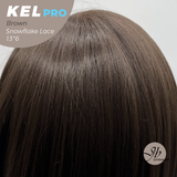 [PRE-ORDER] JBEXTENSION 22 Inches Brown Pre-Cut 13X6 Free Part Snowflake Lace Frontlace Glueless Wig KEL PRO - BROWN【BENDY EAR TABS】