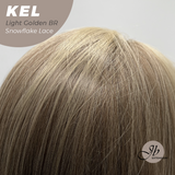 JBEXTENSION 22 Inches Light Golden Brown Pre-Cut Snowflake Lace Frontlace Glueless Wig KEL LIGHT GOLDEN BROWN【PERMATEASE】【BENDY EAR TABS】- M/L