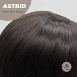 JBEXTENSION 28 Inches Long Wave Midnight Brown(Black/Brown) Wig with Bangs ASTRID MIDNIGHT BROWN