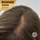 [PRE-ORDER] JBEXTENSION BONNIE MONO Full Monofilament Handmade Full Lace Full Hand Tied Wig 12 Inches Hazelnut Mono Lace Handmade Futura Fiber Glueless Wig BONNIE MONO HAZELNUT【BENDY EAR TABS】