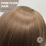 JBEXTENSION 18 Inches Light Brown Headband Wig POSE FLOW HAIR - LIGHT BROWN