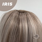 JBEXTENSION 22 Inches Curly Pinkish Blonde Highlight Wig IRIS
