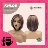 [PRE-ORDER] JBEXTENSION 12 Inches Bob Cut Camel Pink Pre-Cut Snowflake Lace Frontlace Glueless Wig KHLOE CAMEL PINK【PERMATEASE】【BENDY EAR TABS】- M/L