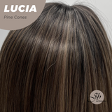 JBEXTENSION 21 Inches Natural Style Pine Cones Wig with Bangs LUCIA PINE CONES