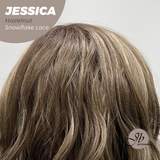 [PRE-ORDER] JBEXTENSION 16 Inches Hazelnut Curly Pre-Cut Side Part Snowflake Lace Frontlace Glueless Wig JESSICA HAZELNUT【BENDY EAR TABS】