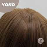 JBEXTENSION 10 Inches Short Copper Mocha Wig with Bangs YOKO