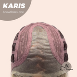 [PRE-ORDER] JBEXTENSION 18 Inches Curly Dark Mix Blonde Pre-Cut T Part Snowflake Lace Frontlace Glueless Wig KARIS【BENDY EAR TABS】