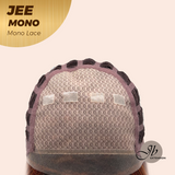 JBEXTENSION JEE MONO Monofilament Handmade Wig 6X5 Full Monofilament Hand Tied Top Wig 19 Inches Reddish Copper Mono Lace Wig with Anti-slip Silicone Strips Glueless Wig JEE MONO【BENDY EAR TABS】