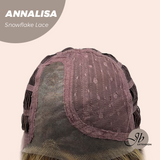 JBEXTENSION 10 Inches Bob Cut Mix Copper Pre-Cut Side Part Snowflake Lace Frontlace Glueless Wig ANNALISA【BENDY EAR TABS】