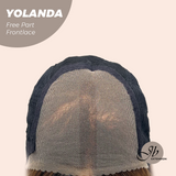 JBEXTENSION 18 Inches Brown Curly Lace Front Wig.Pre Plucked HD Transparent Lace Frontal Glueless Wig YOLANDA