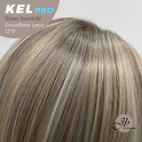 [PRE-ORDER] JBEXTENSION 22 Inches Silver Sand Blonde Pre-Cut 13X6 Free Part Snowflake Lace Frontlace Glueless Wig KEL PRO - SILVER SAND BLONDE【BENDY EAR TABS】