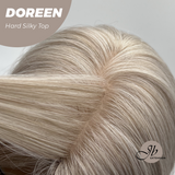 JBEXTENSION 26 Inches Scalpiana Curly Cream Blonde 3.5X4 Hard Silky Top Natural Scalp Effect Wig DOREEN