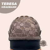 JBEXTENSION 18 Inches Wave Caramel Auburn Honey Balayage Headband Wig TERESA HEADBAND