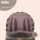JBEXTENSION 22 Inches Pine Cones Pre-Cut Snowflake Lace Frontlace Glueless Wig KEL PINE CONES【PERMATEASE】【BENDY EAR TABS】
