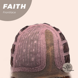 JBEXTENSION 14 Inches Wave Copper Pre-Cut Side Part Frontlace Glueless Black Sapphire Wig FAITH