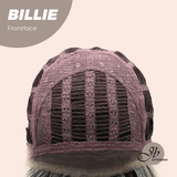 JBEXTENSION 9 Inches Pixie Cut Blonde Pre-Cut Frontlace Glueless Black Sapphire Wig BILLIE